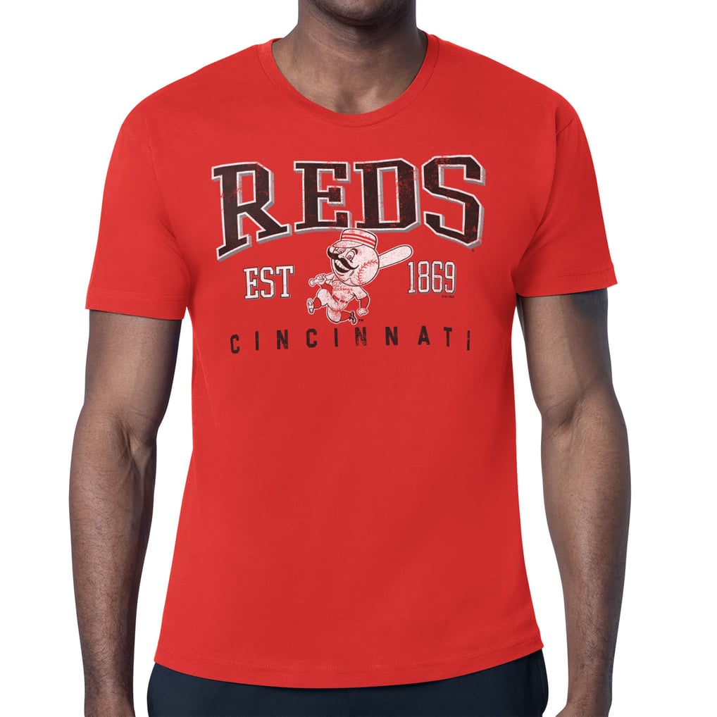  Cincinnati Reds Starter Distressed Logo T-Shirt - Red